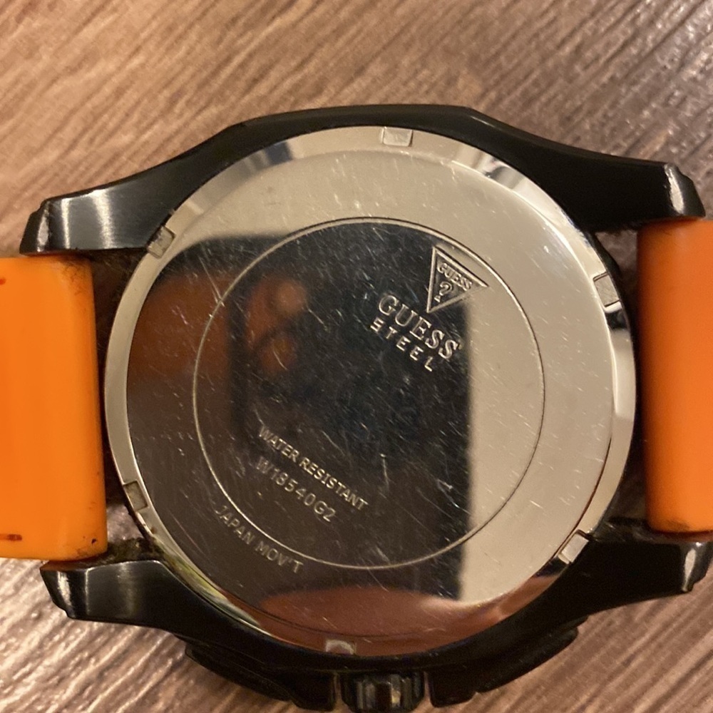 GUESS Speedway W18640G2 Chronograph Men’s Watch Orange - Picture 10 of 11